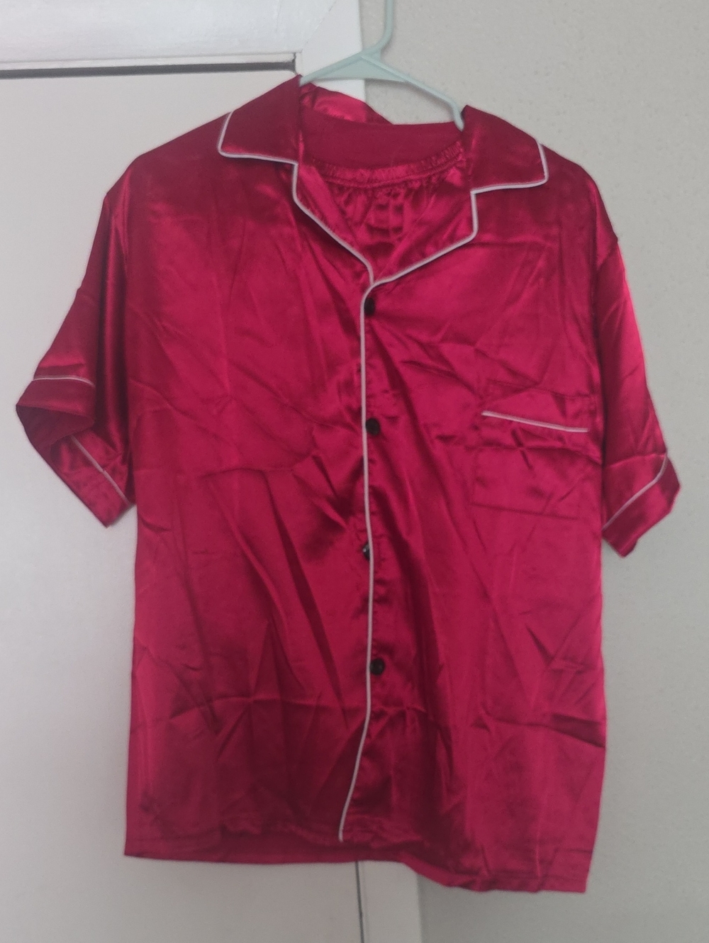 Mens Silk Red Robe